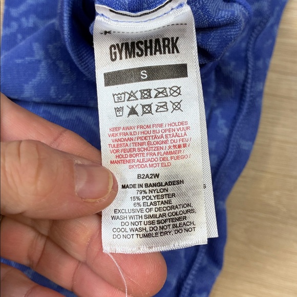 Gymshark Adapt Animal Seamless Court Blue Leggings size Small - Picture 2 of 6